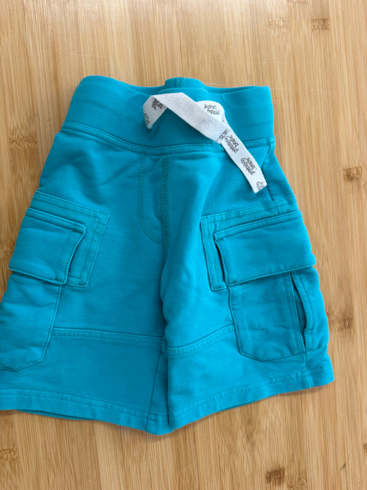 Peekaboo Beans Turquoise Cargo Shorts – O2