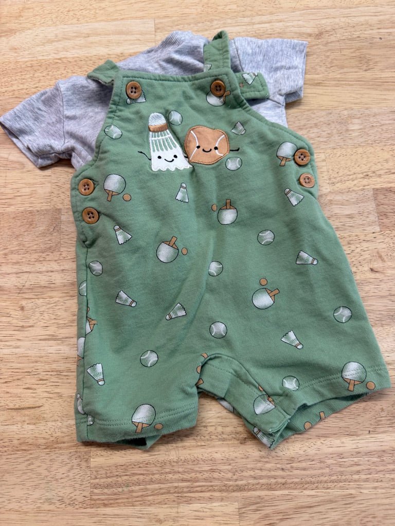 Pekkle Badminton Sport Short Overall Set – 3M - Nest and Sprout-Consignment