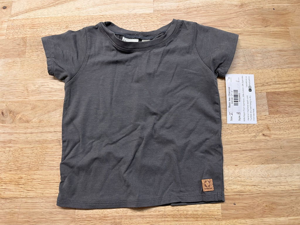 Tait’s Attire T-Shirt – Size 2T (Charcoal, NWT)