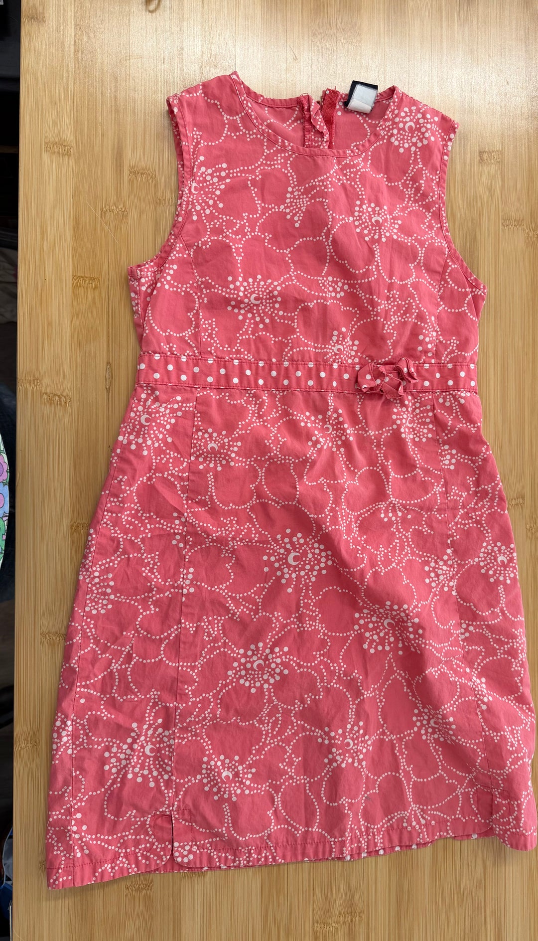 Gap Kids Sleeveless Dress – 7/8 | Floral Dot Heart Pink