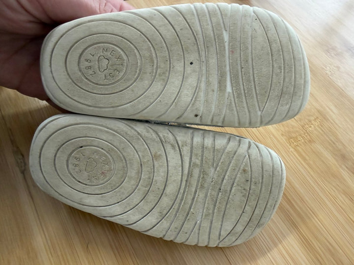 NEXT First Crawler Mary Jane Shoes – 5.5/6 | White Leather Standard Fit - Nest and Sprout-Consignment