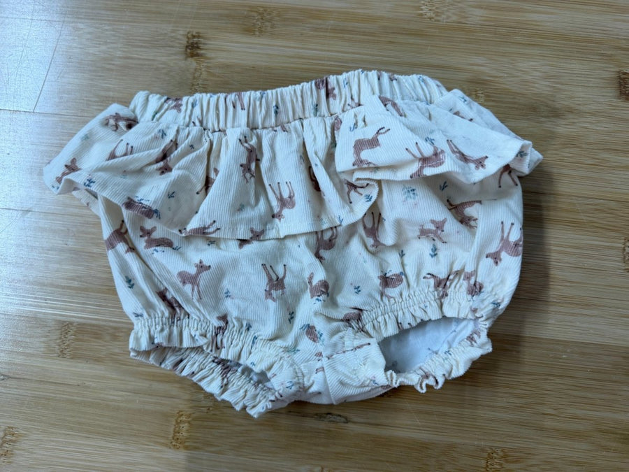 Bloomer – 6-9 Months | Cream with Fawn Print - Nest and Sprout-Consignment
