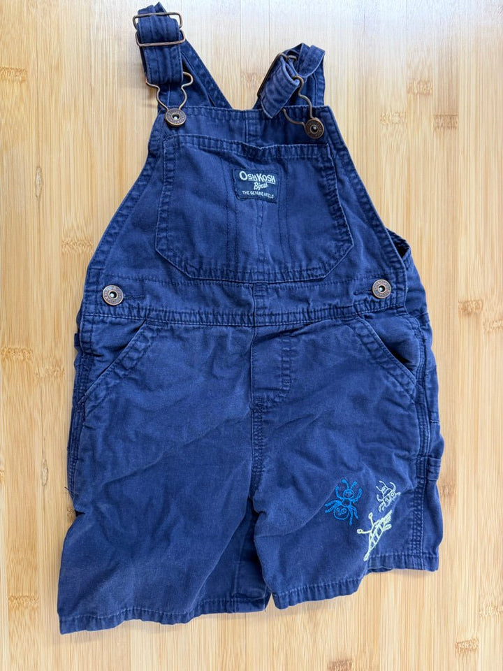 OshKosh Cargo Overalls – 18M | Blue Short Lightweight - Nest and Sprout-Consignment