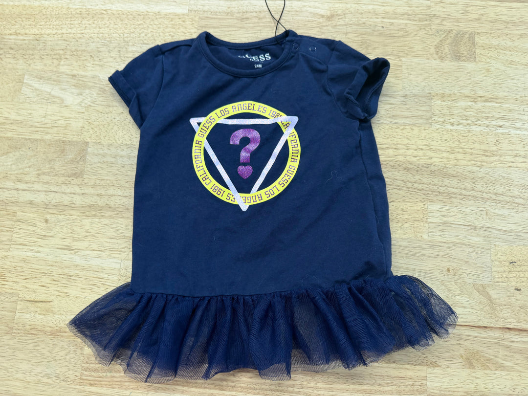 Guess Short Sleeve Navy Top – 24M