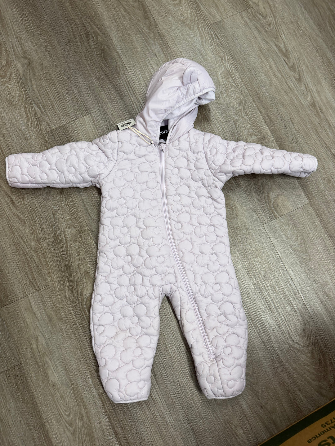 George Snowsuit – 18-24 Months | Lilac | Quilted Flower Print