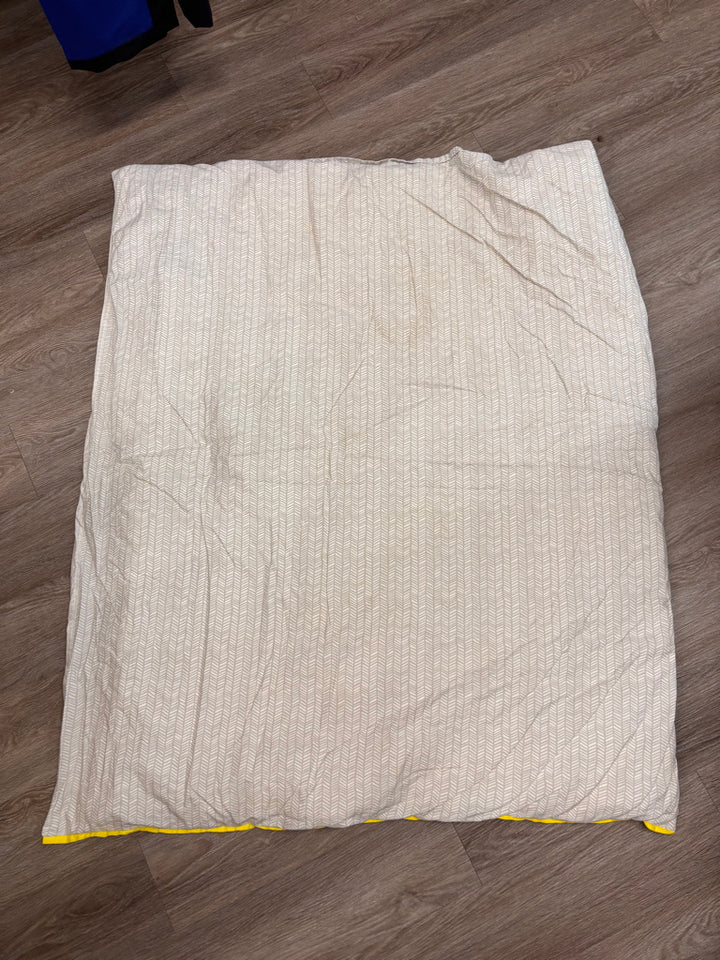 Crib Duvet with Cover – Grey Herringbone