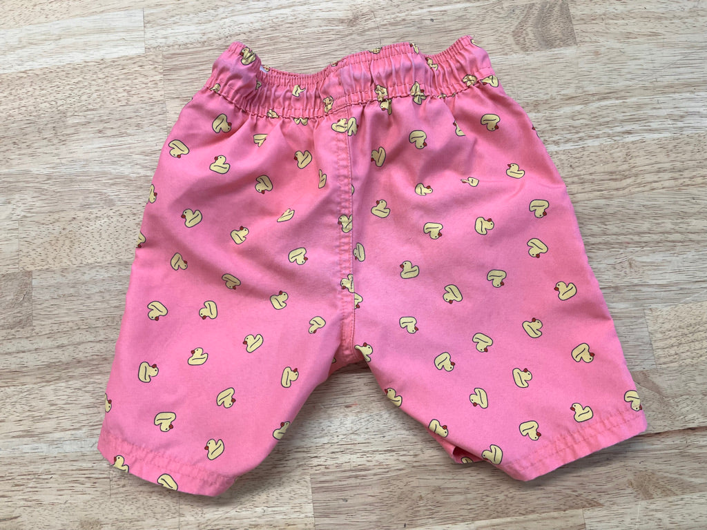Ripzone Duck Swim Trunks – 4T | Pink & Yellow