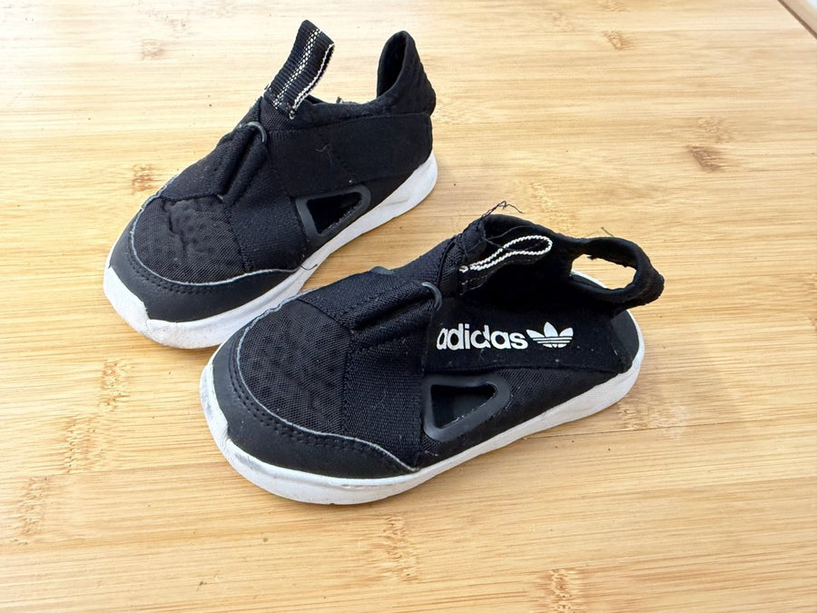 Adidas Closed-Toe Open-Back Sandals – 10 | Black - Nest and Sprout-Consignment