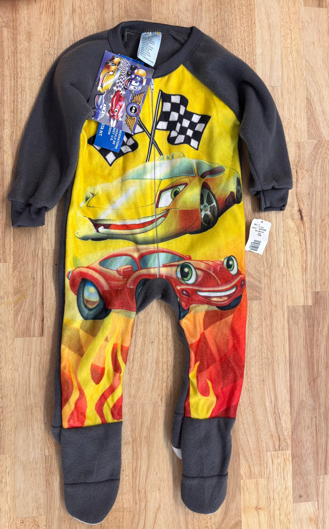 The Toon Studio 12 Months Cars Footed Sleeper (NWT)