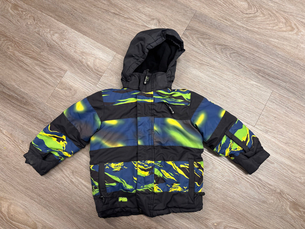 Pinzel Winter Jacket 3Y – Blue/Green Print FAIR