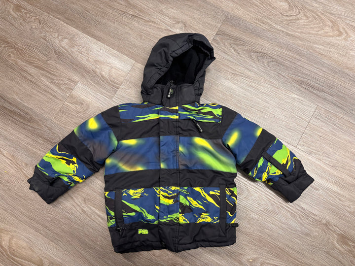 Pinzel Winter Jacket 3Y – Blue/Green Print FAIR