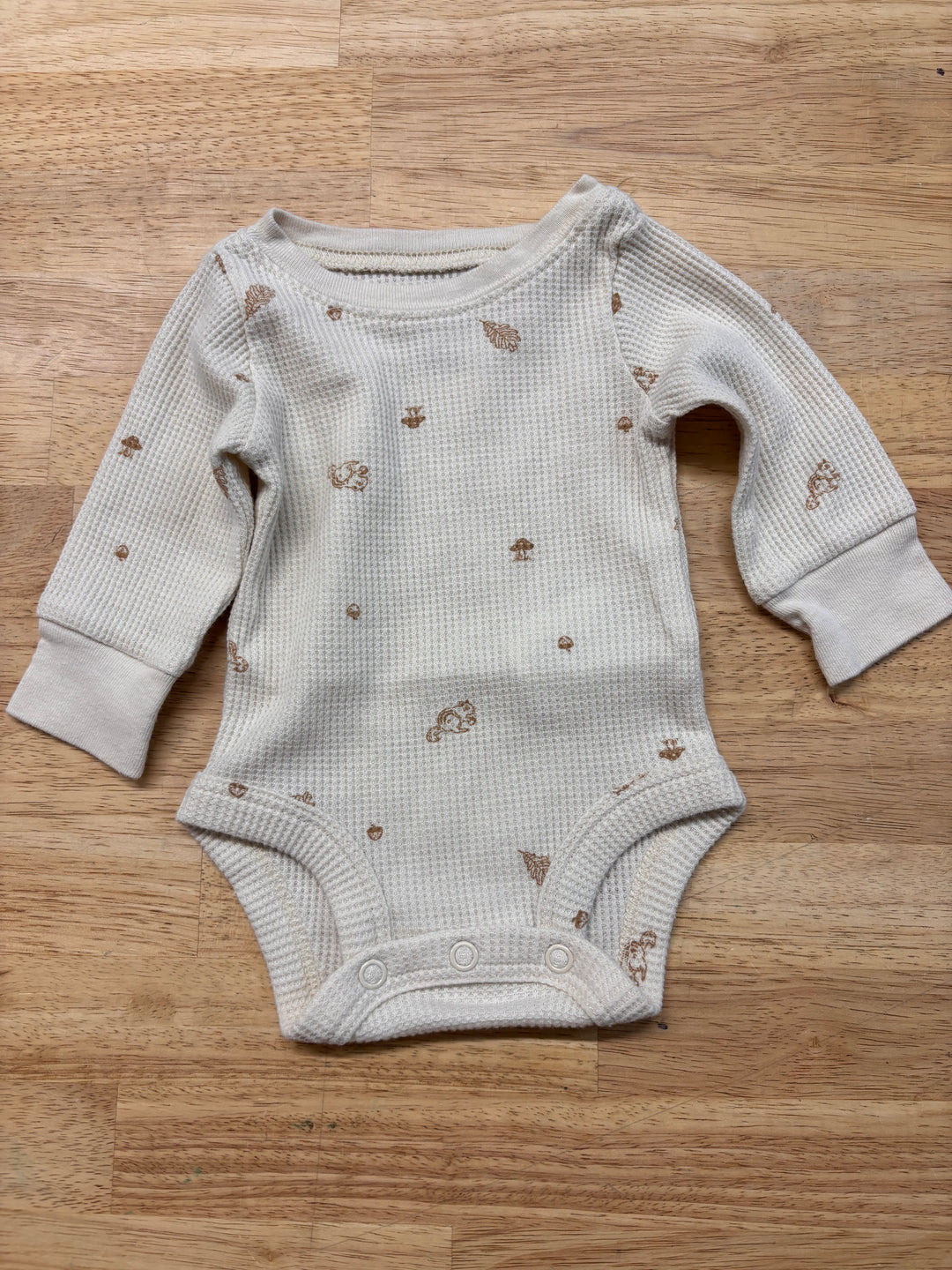 Carter’s Waffle Bodysuit – Forest Print – Newborn