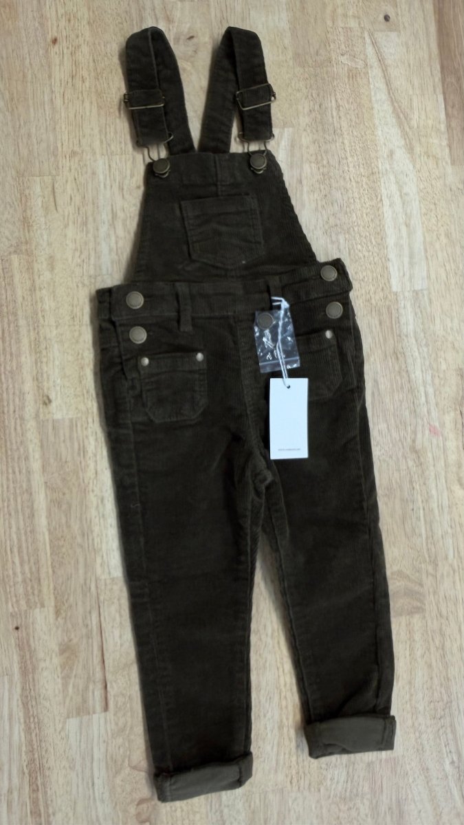 Jamie Kay Corduroy Overalls – 1 Year | Olive Green | NWT - Nest and Sprout-Consignment