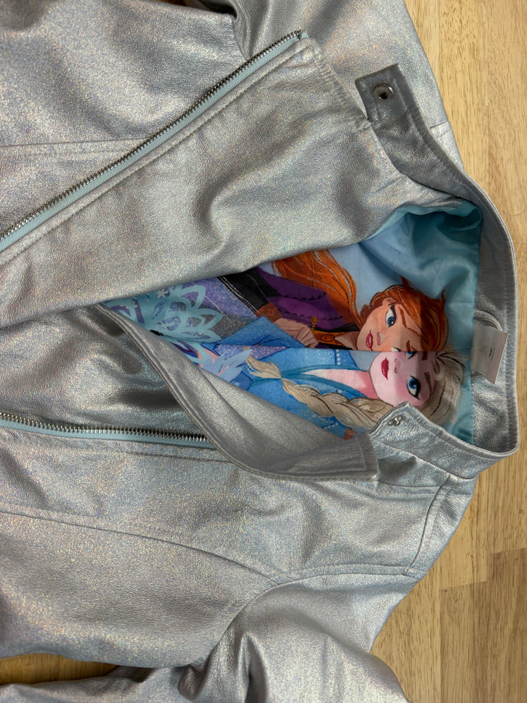 Disney Frozen Faux Leather Jacket – 9/10 | Silver | Play