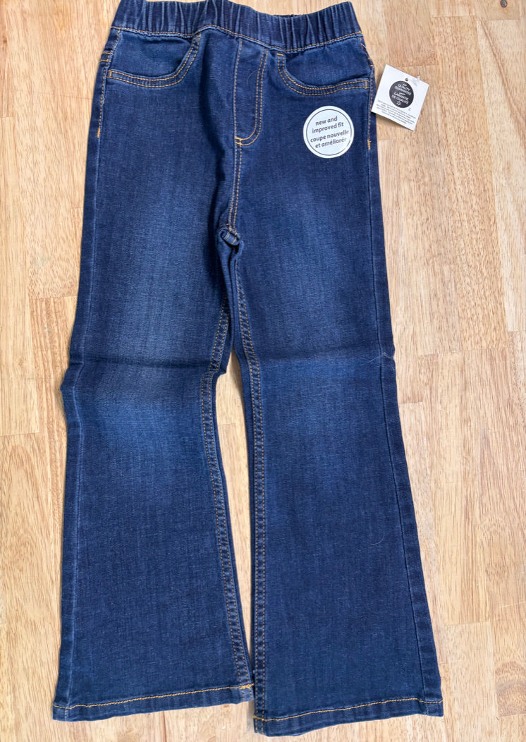 George Pull-On Flare Jeans – Size 4 Dark Denim NWT