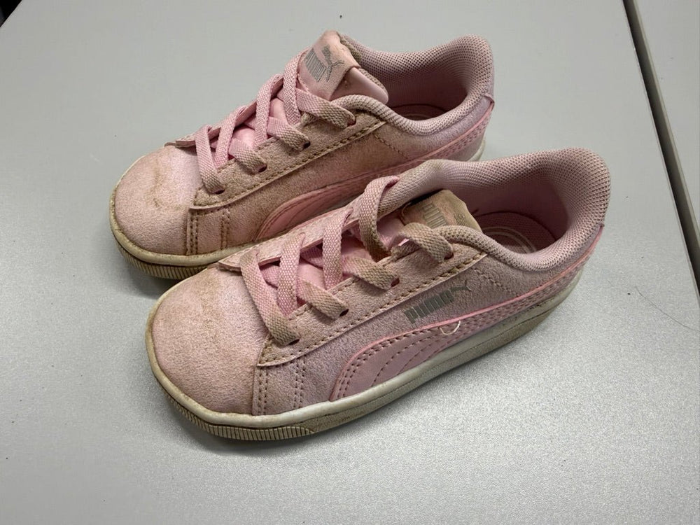 Puma Sneakers – 7 | Pink Elastic Lace | Play - Nest and Sprout - Consignment