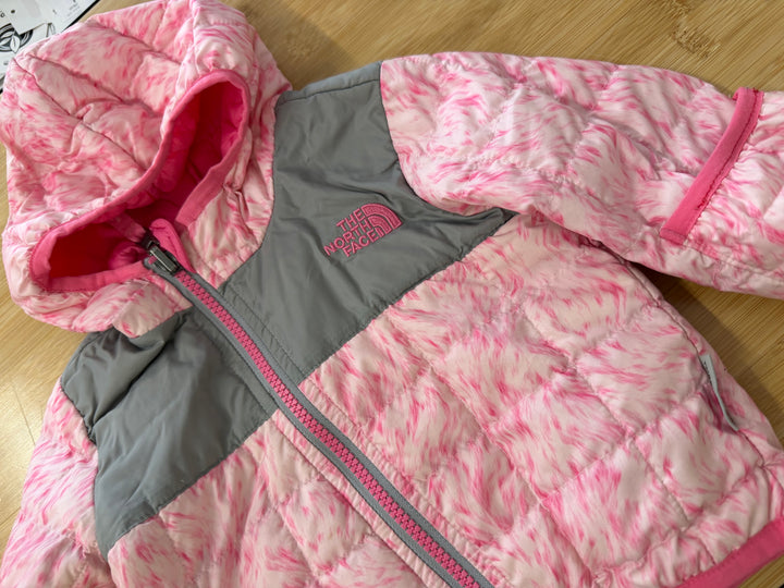 The North Face Thermoball Jacket – 3–5M | Pink Fold-Over Hands & Hood Polyester Fill