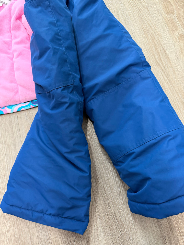 Gusti Snow Suit Set – 3T | Pink & Blue Heart Jacket & Navy Snow Pants