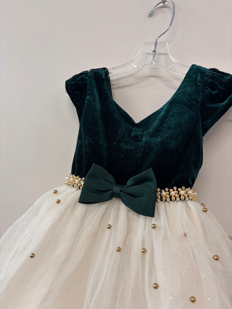 American Princess Dress – Green Size 5 imperfect