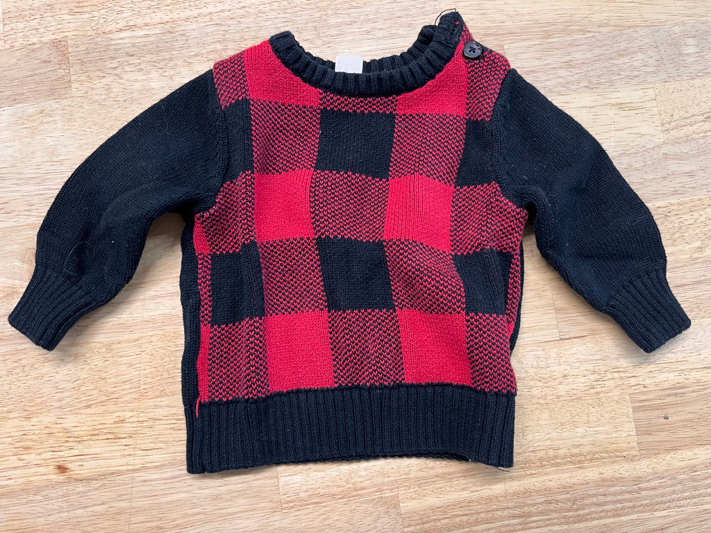 Joe Fresh Knit Sweater – 3–6 M Buffalo Plaid