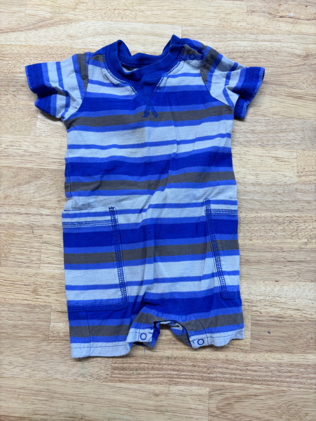 Tea Collection Stripe Short Romper 0–3M