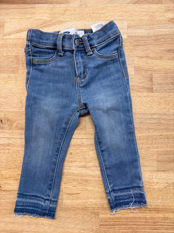 Old Navy Ballerina Jeans – Distressed Cuff (12M)