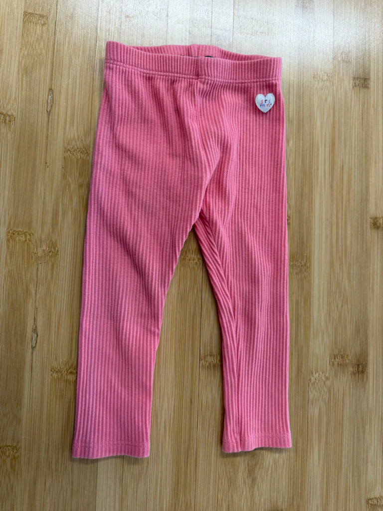 Souris Mini Ribbed Knit Leggings – 12–18M | Pink