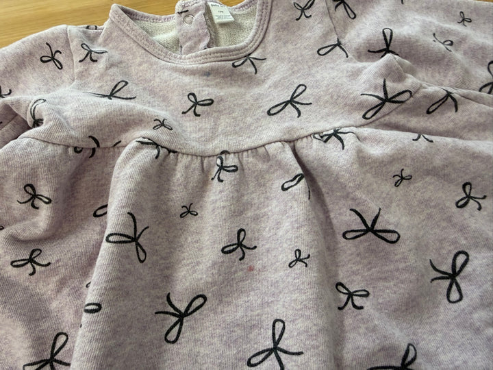 Petit Lem Top – 18M | Light Purple with Black Bows | Play