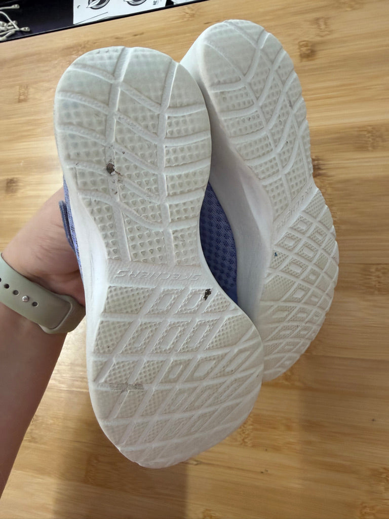 Skechers Sneakers – 12 | Light Purple Velcro Bright Pink Insoles