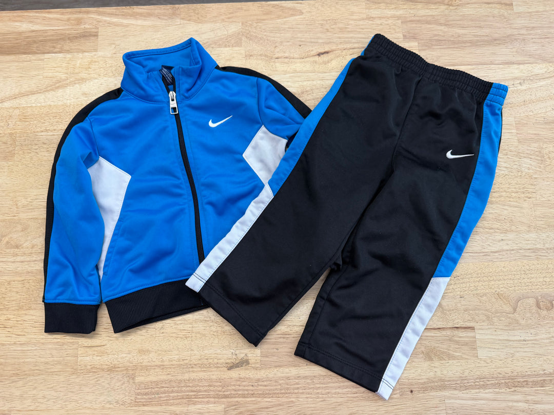 Nike Track Jacket & Pants Set – 24M | Blue & Black