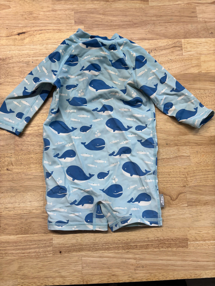 Jan & Jul Blue Whale One-Piece Swimsuit | Size 6–12M