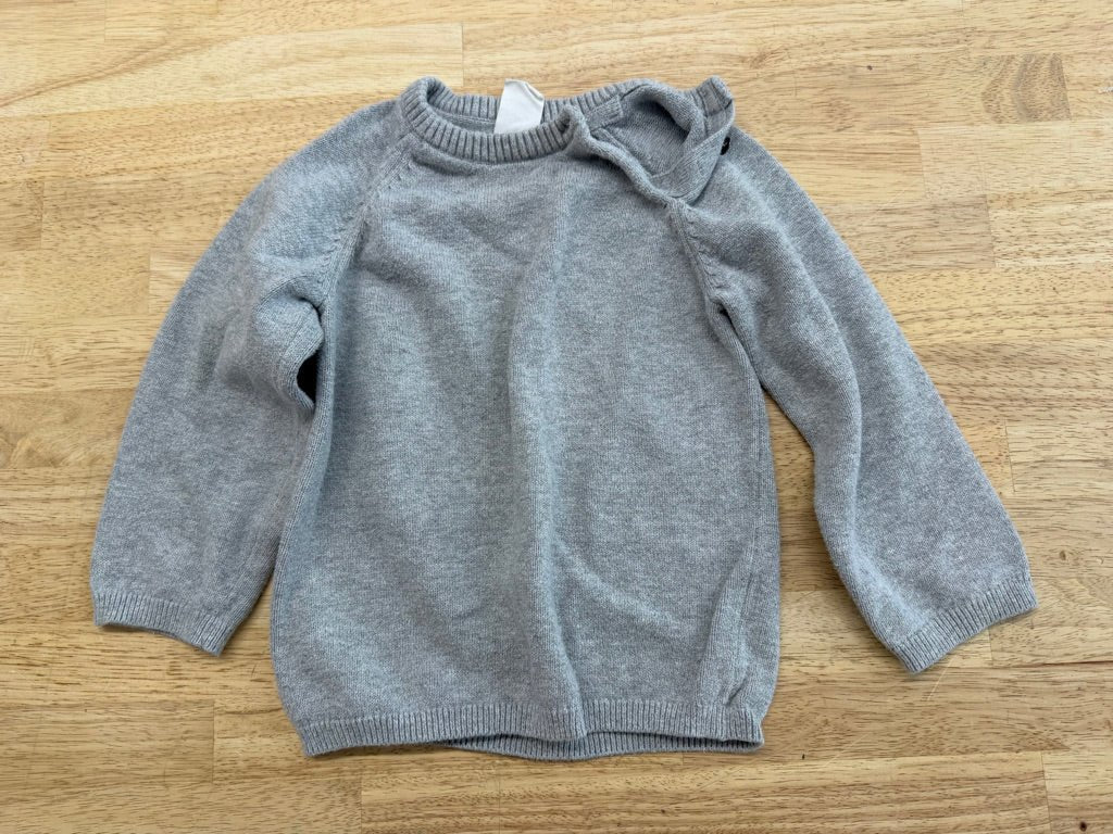 H&M Knit Sweater – 2T | Grey - Nest and Sprout - Consignment