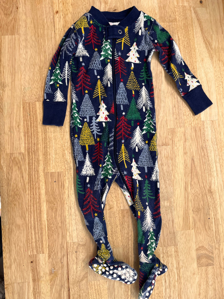 Hanna Andersson 6–12M Navy Christmas Tree Sleeper