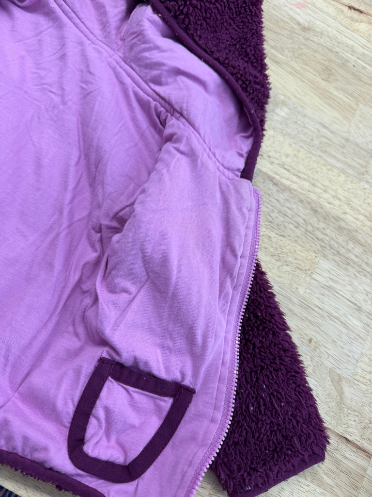 Roots Reversible Hooded Sweater – 3-6M | Purple and Fuchsia