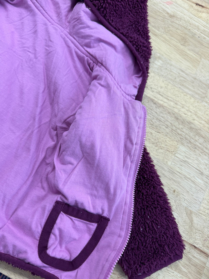 Roots Reversible Hooded Sweater – 3-6M | Purple and Fuchsia