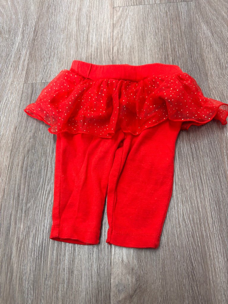 Carters 3M Red Tulle Skirt Legging - Nest and Sprout - Consignment