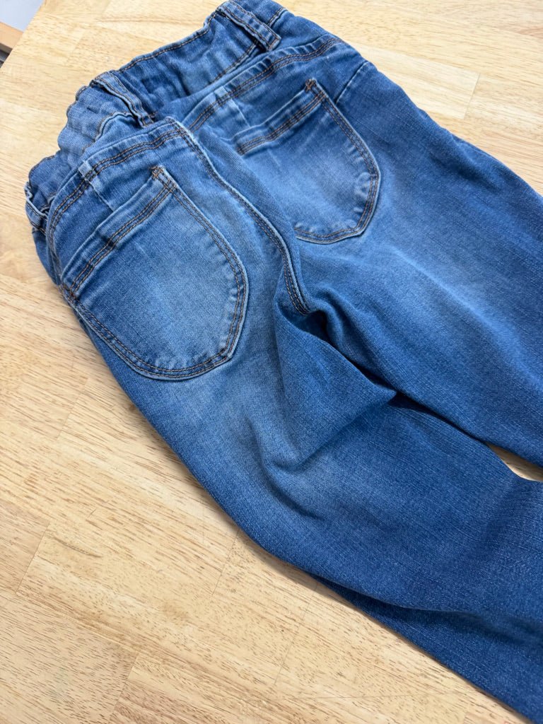 Urban Girls Jeans – Size 8 | Heavy Distressed Medium Wash - Nest and Sprout - Consignment