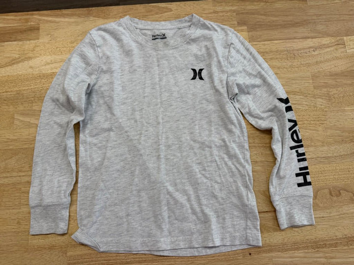 Hurley Long Sleeve Shirt – 7/8 | Light Grey - Nest and Sprout-Consignment