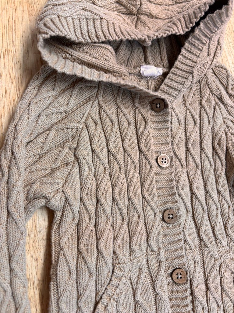 Jamie Kay Knit Hooded Romper – 1Y - Nest and Sprout - Consignment