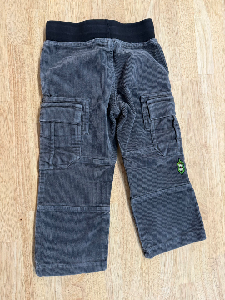 Peekaboo Beans Corduroy Pants – 2 | Grey