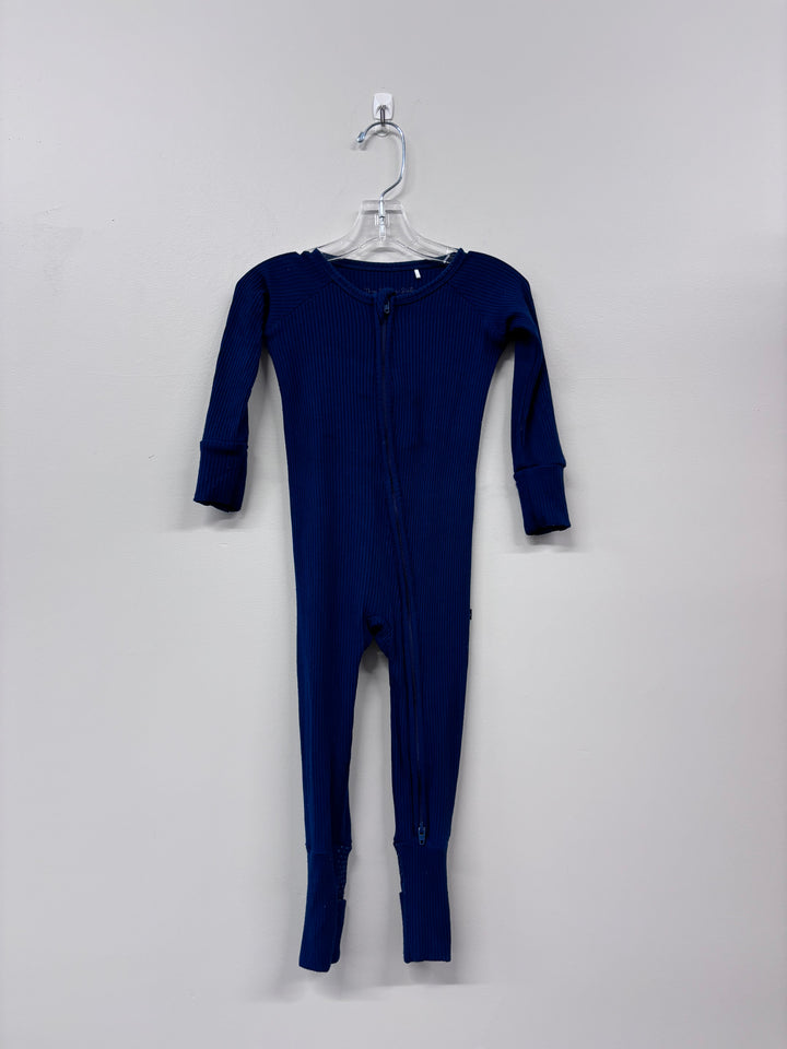 The Sleepy Sloth 6-12 Month Sleeper (Ribbed Navy Blue)