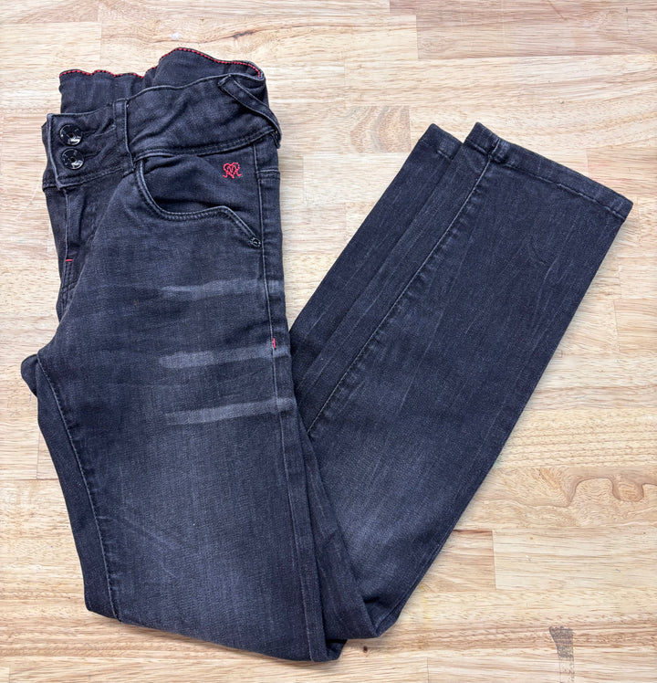 Mexx Size 9/134cm Black Denim Pants