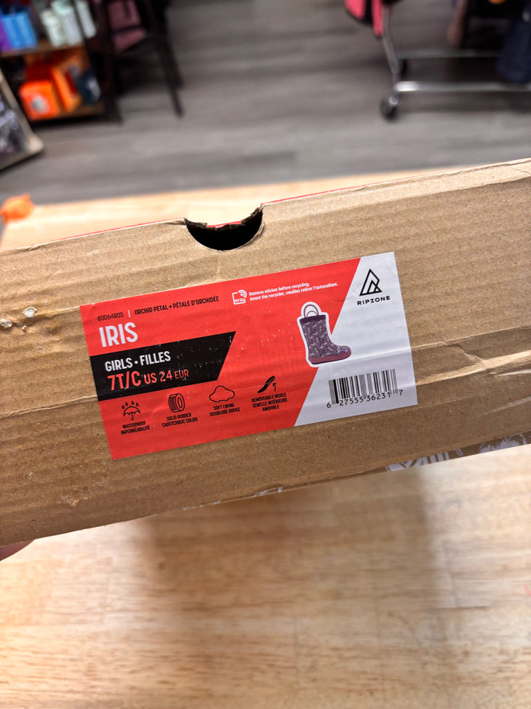 Ripzone Rainbow Orchid Rain Boots – 7 NWT