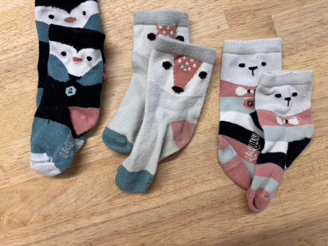 Q for Quinn Organic Sock Set (3 Pairs) 6-12M