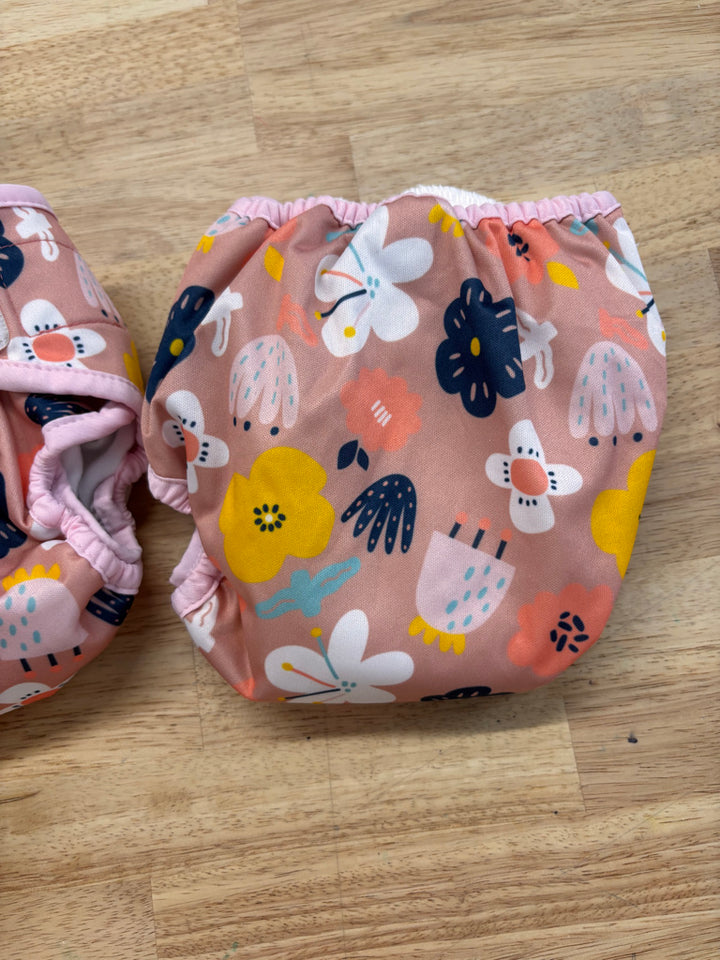 Thirsties Pocket Diaper OS - Pink Floral (2 Available)