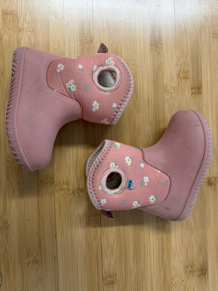 Jan & Jul Stay-Dry Lite Winter Boots 8 | Pink Floral 0 to -10°C Excellent