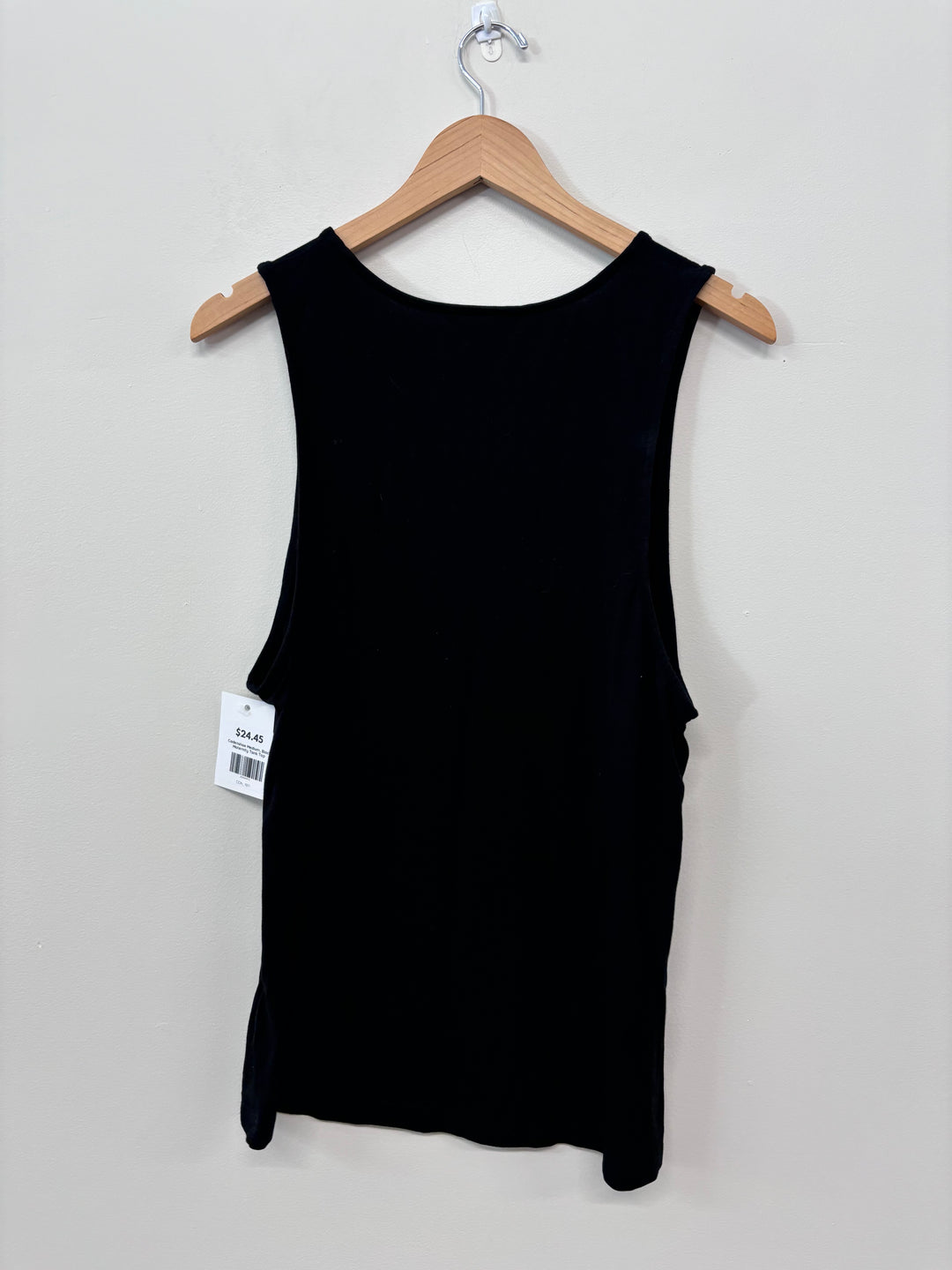 Cadenshae Medium, Black Maternity Tank Top