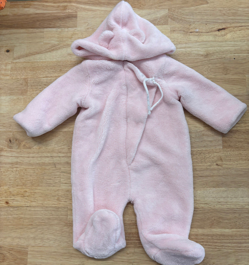 Angel Dear Fleece Bunting Suit – 0–3M slightly imperfect
