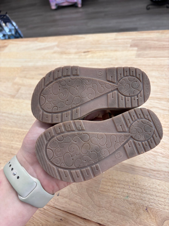 Carters Size 6 Glitter Strap Sandals