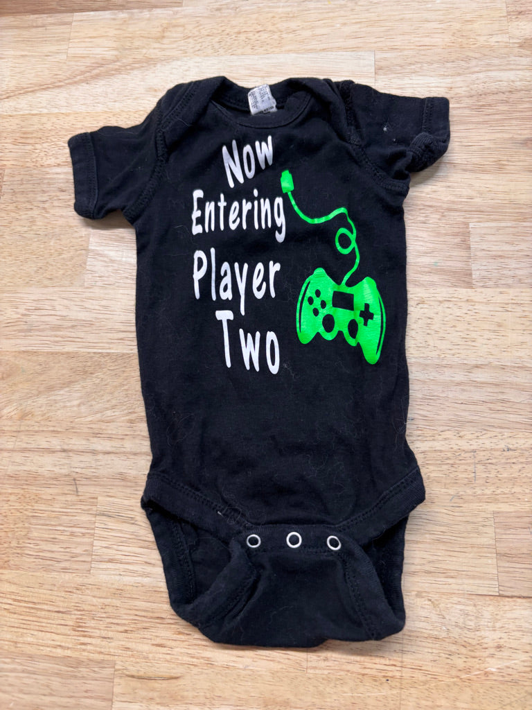 Bodysuit – Size NB/0–3M (Player Two Announcement)